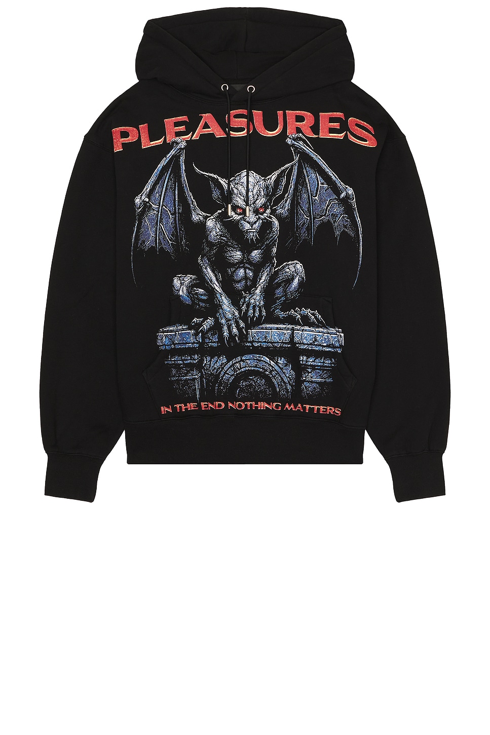 

Толстовка с капюшоном и горгульей Pleasures, black