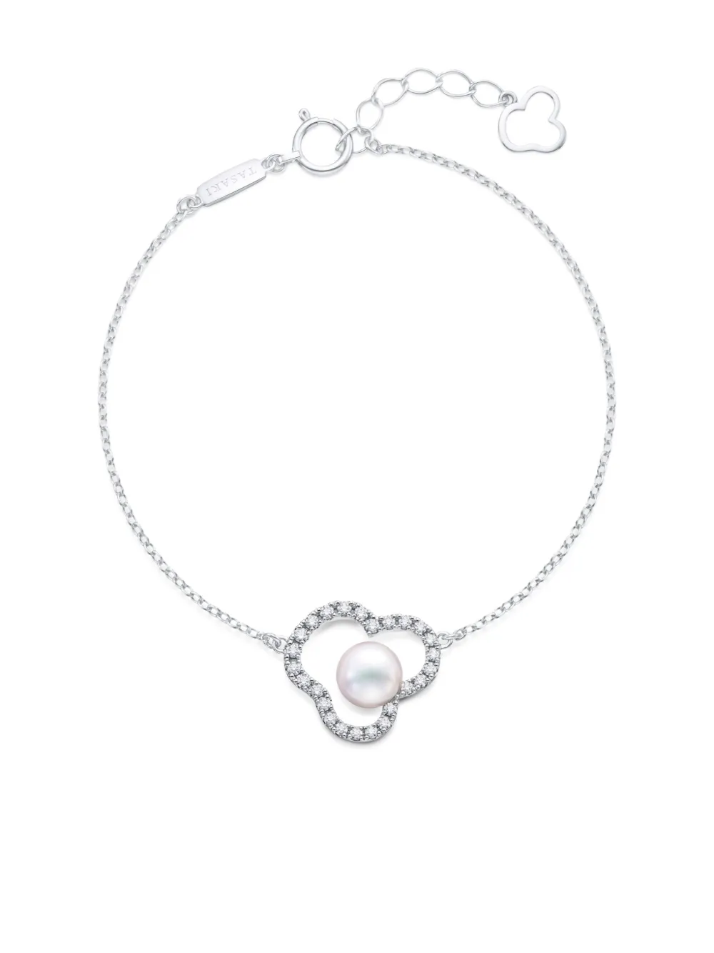 

Браслет Chants из белого золота с жемчугом и бриллиантами TASAKI, серебряный