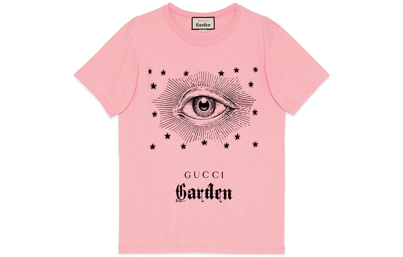 

Футболка мужская розовая Gucci, розовый