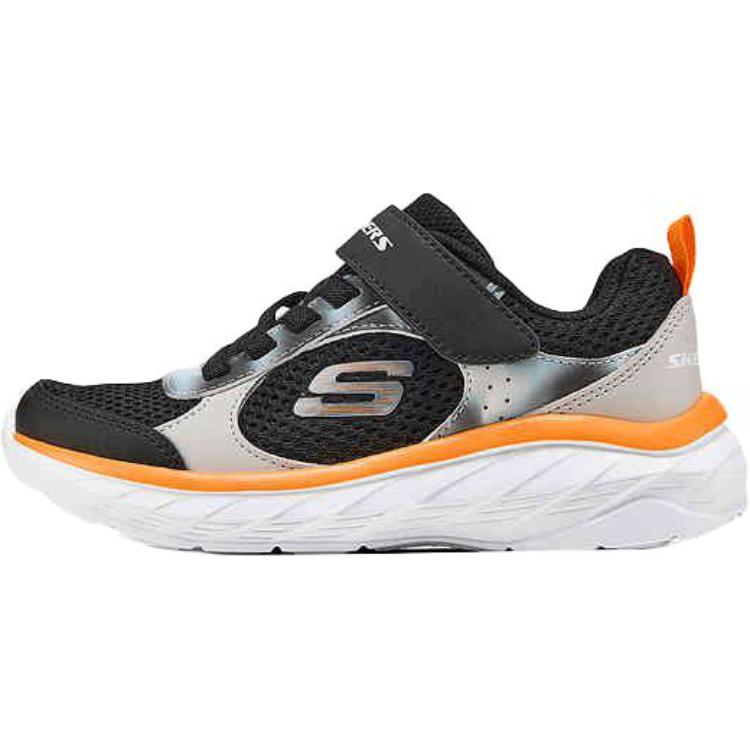 

Skechers Kids Антиударные, устойчивые к истиранию и дышащие низкие детские повседневные кроссовки Black Kids'