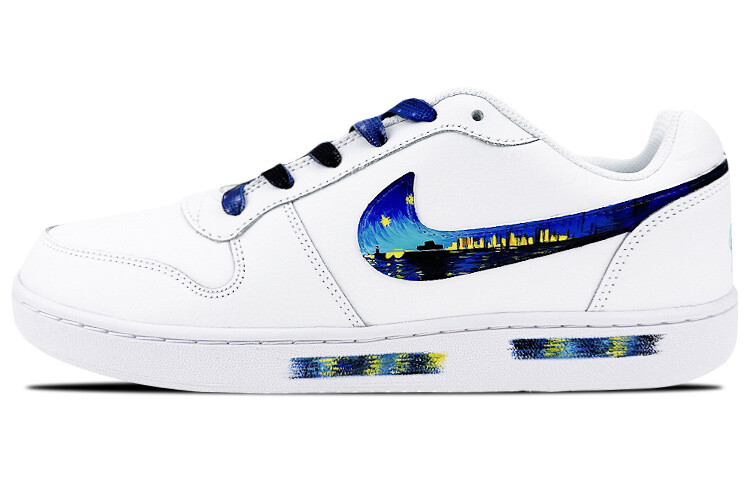 

Кроссовки Nike EBERNON Skateboard Shoes Men Low-Top White Blue/Purple, Белый, Кроссовки Nike EBERNON Skateboard Shoes Men Low-Top White Blue/Purple