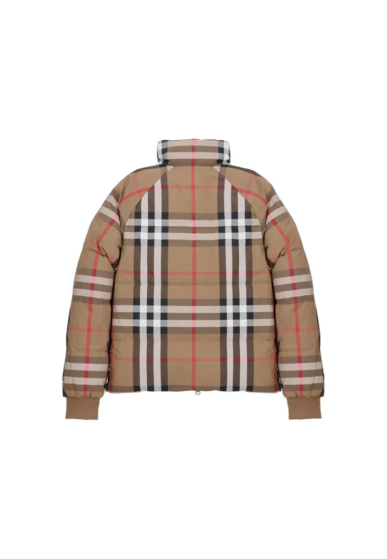 Пуховик Burberry, женский, зимняя одежда, серо-коричневый — фото 3