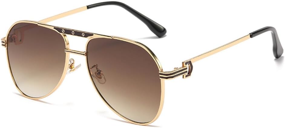 

Мужские овальные солнцезащитные очки в стиле ретро с градиентной металлической оправой, предназначенные для вождения на открытом воздухе и защиты от УФ-излучения HDUBFY, 3