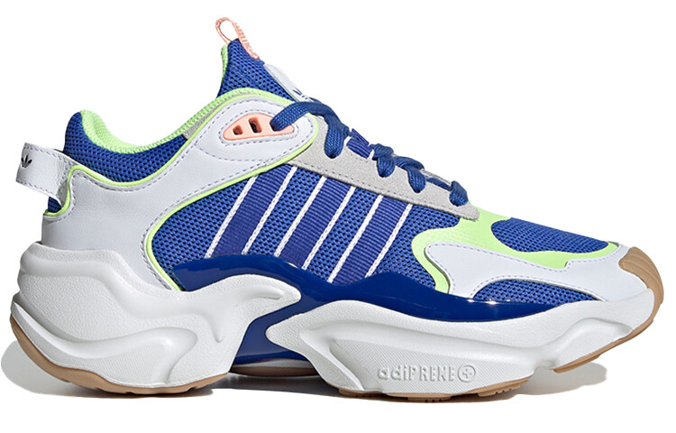 Кроссовки Magmur Runner Chunky унисекс с низким верхом белого/синего/желтого цвета Adidas Originals — фото 2