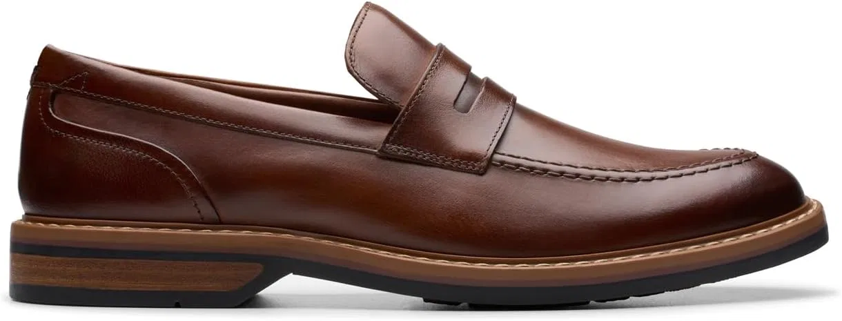 Мужские туфли Clarks Aldwin Stepshoes, Navy Leather — фото 2