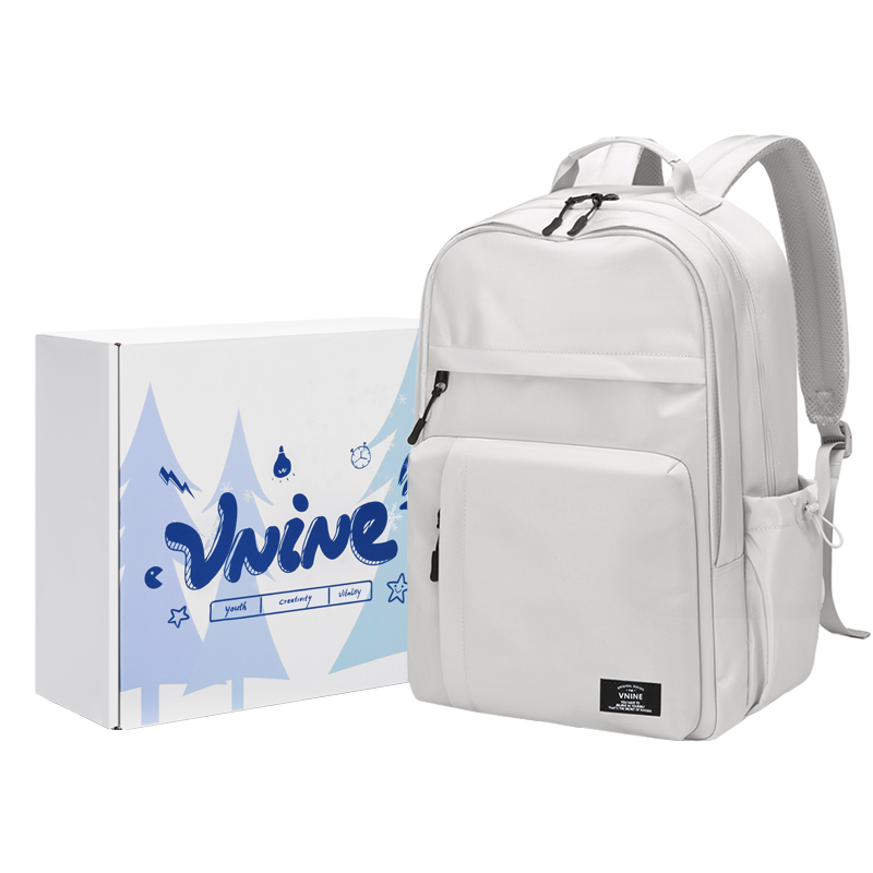 

V.NINE Тканевый рюкзак большой унисекс лунно-серый, Lunar Gray (Gift Box Set)