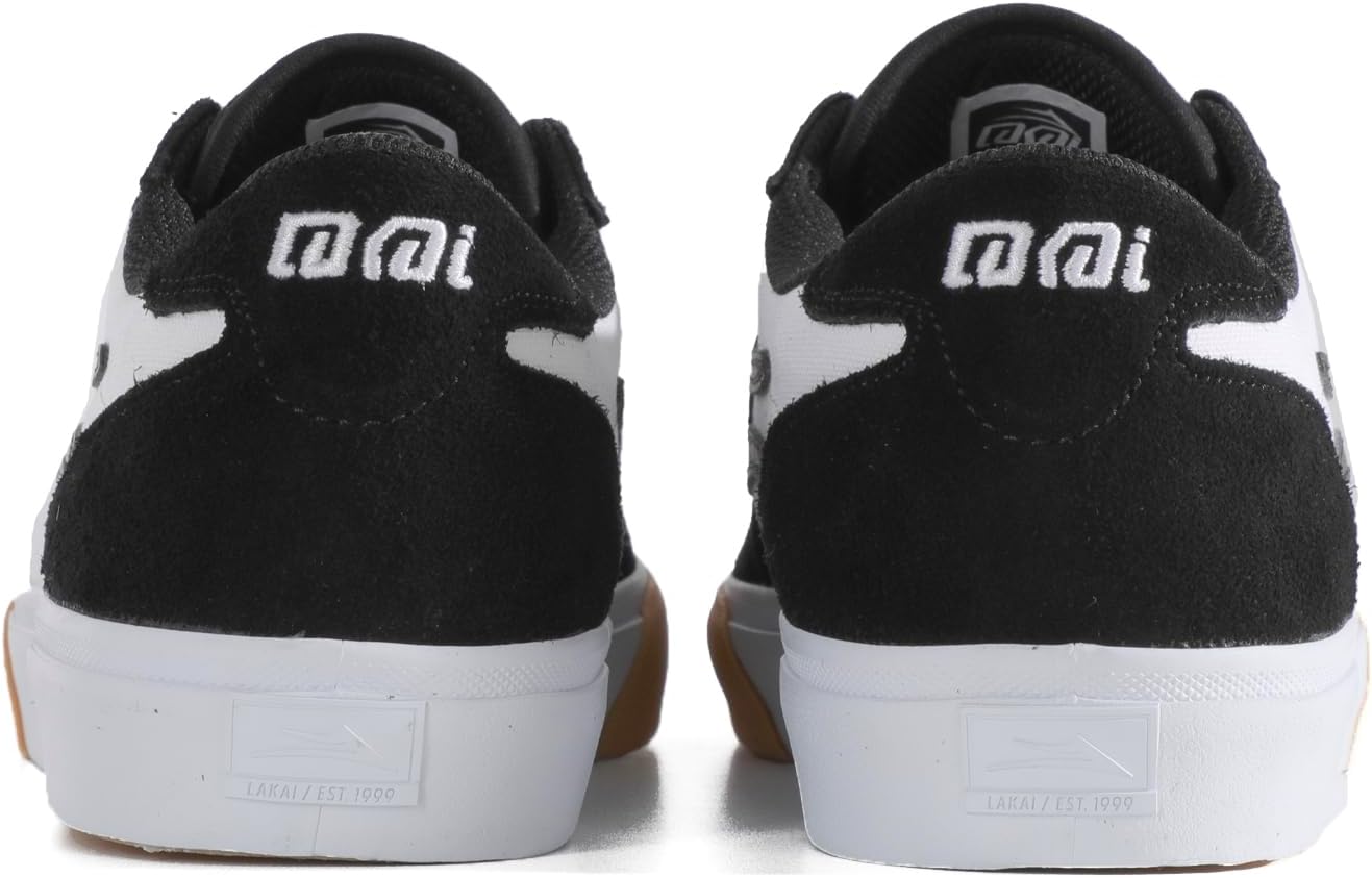 Мужские скейтбордические кроссовки Lakai Manchester - низкие кеды для скейтборда, белый — фото 4
