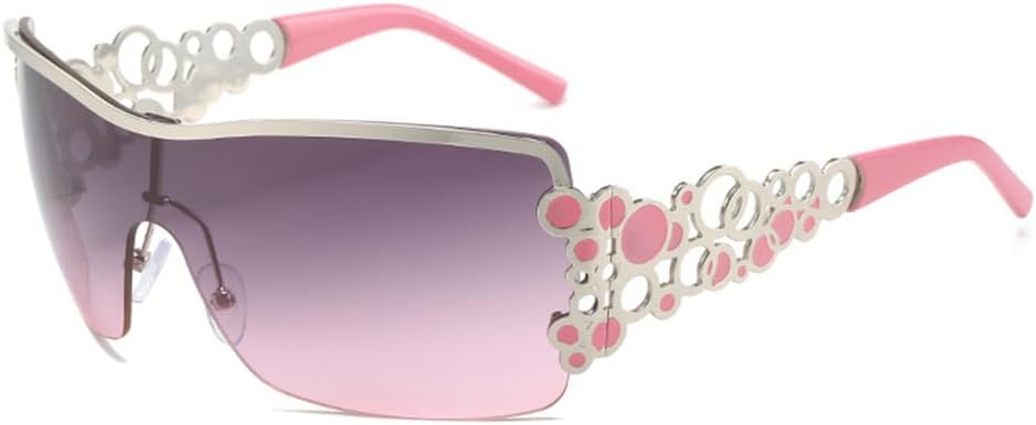 

Женские солнцезащитные очки без оправы с градиентными линзами, золотистой ажурной оправой, металлическими шарнирами, защитой от УФ-излучения UV400, m1456 Generic, M-1457