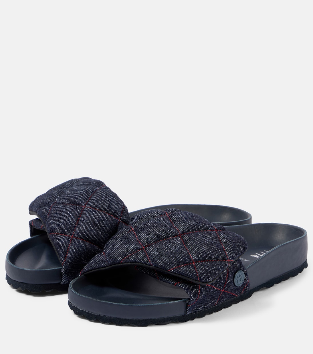 Стеганые джинсовые шлепанцы Sylt Birkenstock 1774, Dark Wash Denim — фото 4