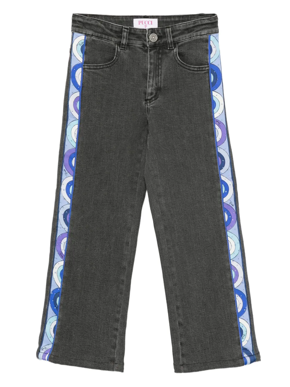 

Джинсы с боковыми вставками PUCCI Junior, серый