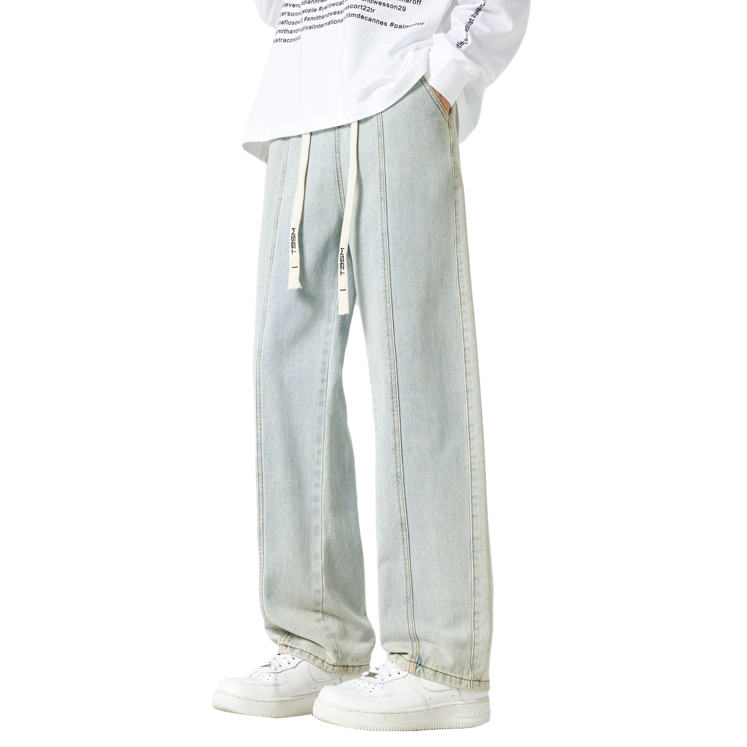 

Джинсы Unisex для весны и осени TBSM, синий