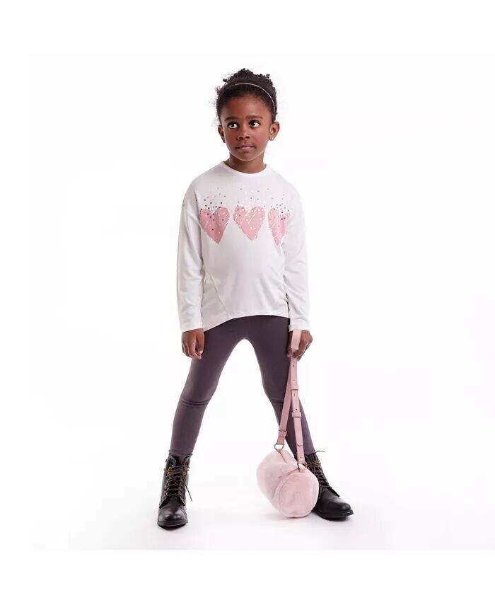

Big Girls Bobby FW24 Сердце Снег Imoga Collection, белый