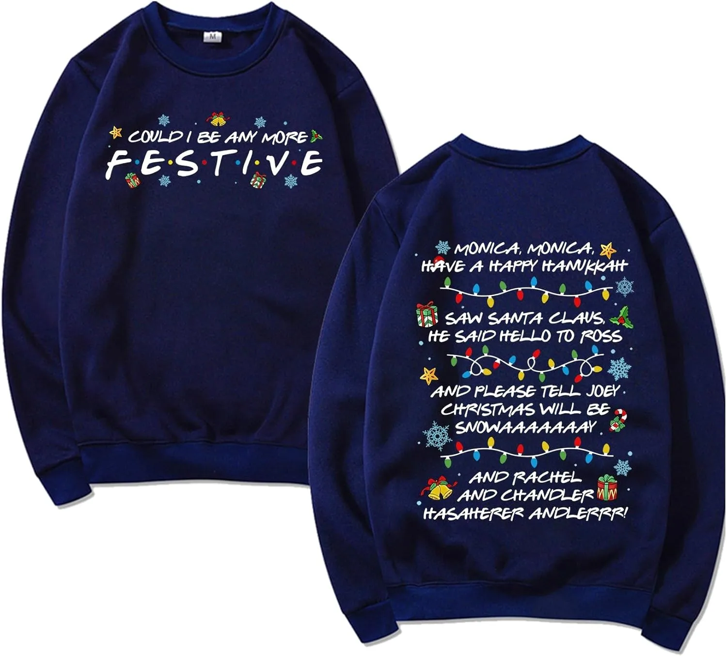 

Свитшот Friends праздничный Could I Be Any More Festive GuaPijing