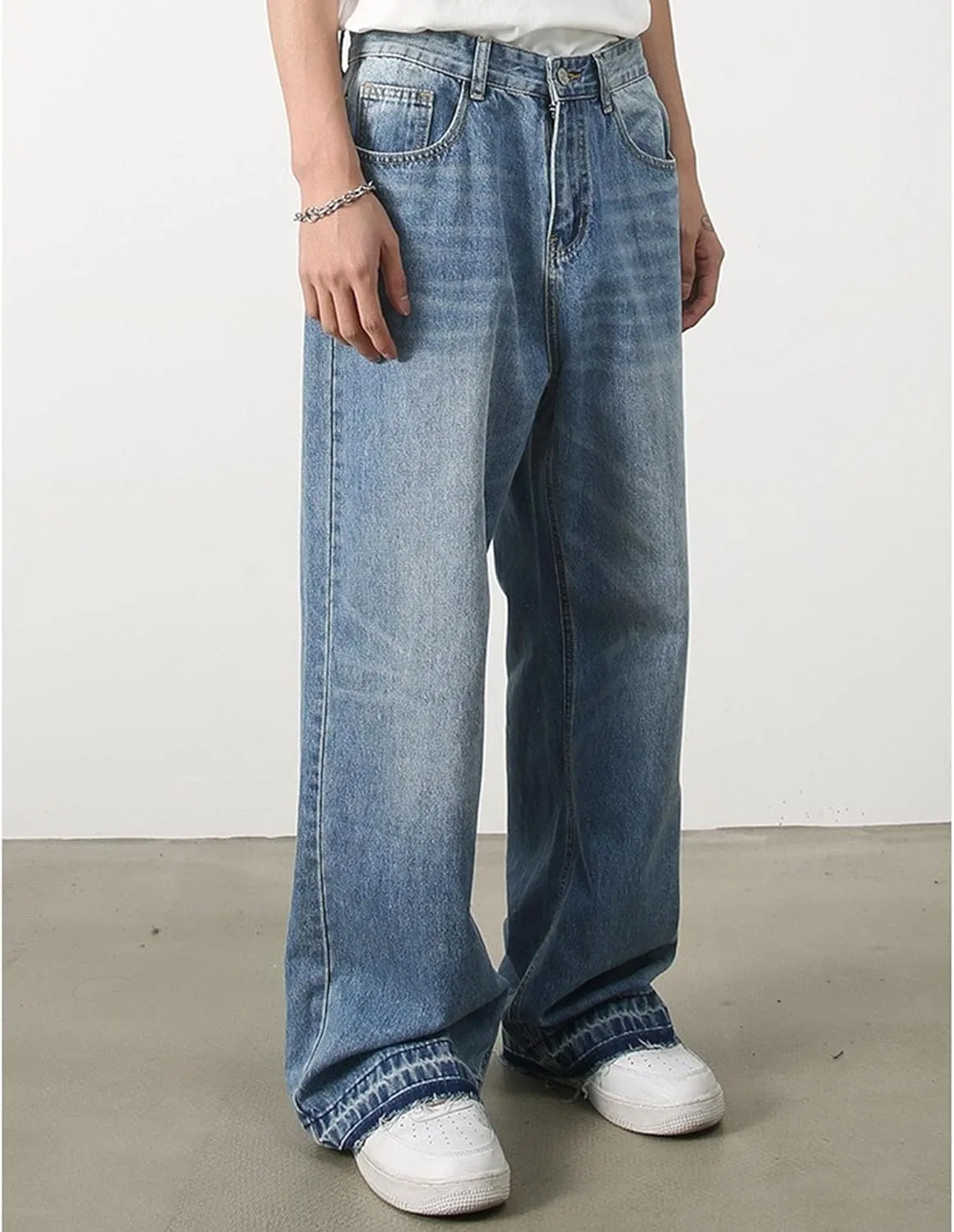 Джинсы свободные Skateboard Hip Hop, Blue — фото 2