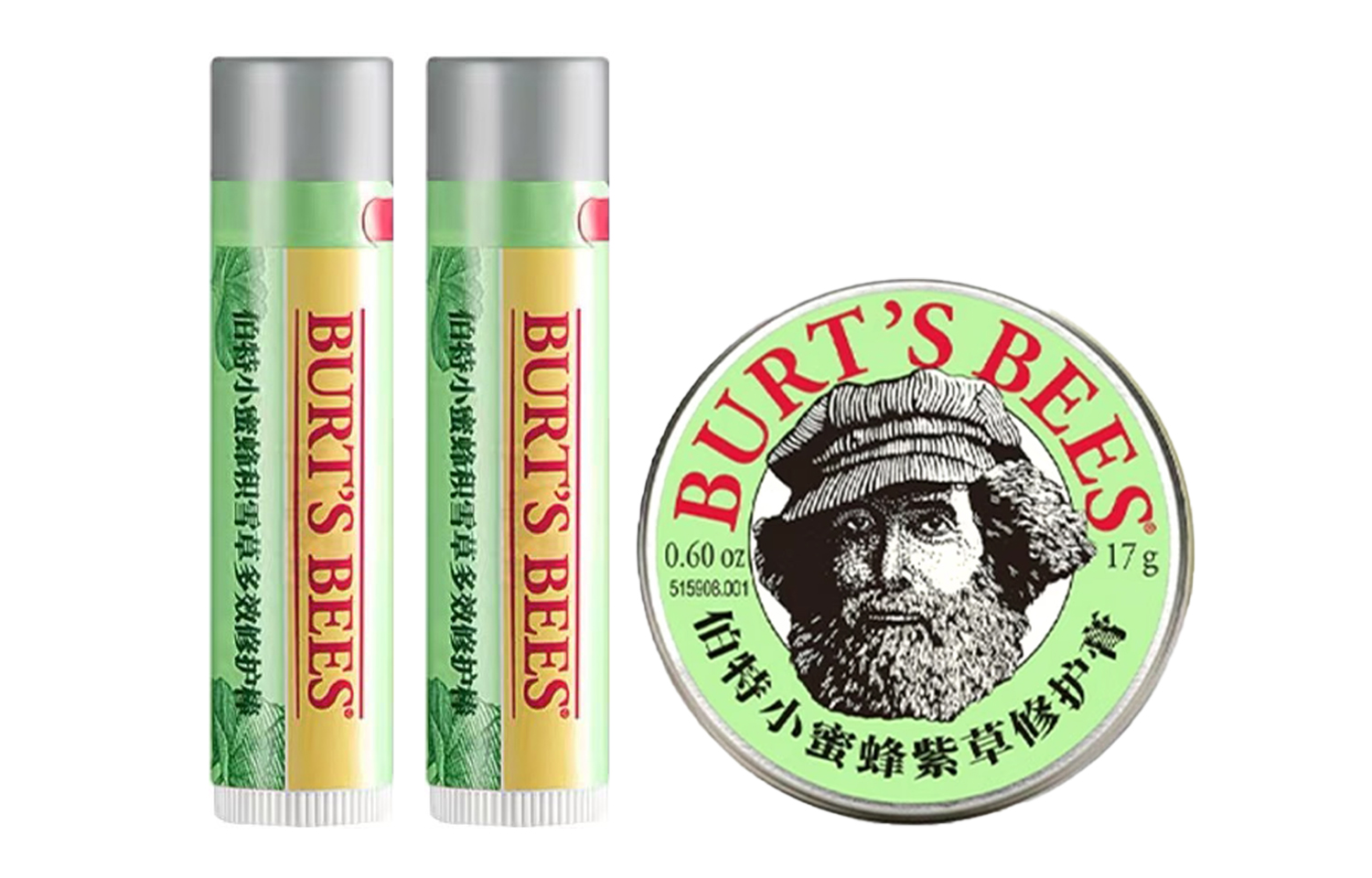 

BURT'S BEES Пурпурная травяная паста хелихризум стик комбо набор успокаивающий и восстанавливающий 4,25 г/118,2 мл+15 г