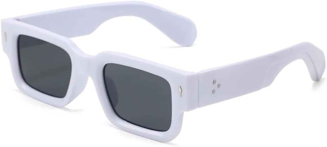 

Солнцезащитные очки с защитой UV400 | Маленькая оправа, линзы конфетного цвета | Для женщин и мужчин, для занятий спортом на открытом воздухе и вождения DSVIGF, White Gray