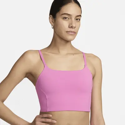 

Спортивный бюстгальтер Nike One Convertible, цвет Playful Pink/White