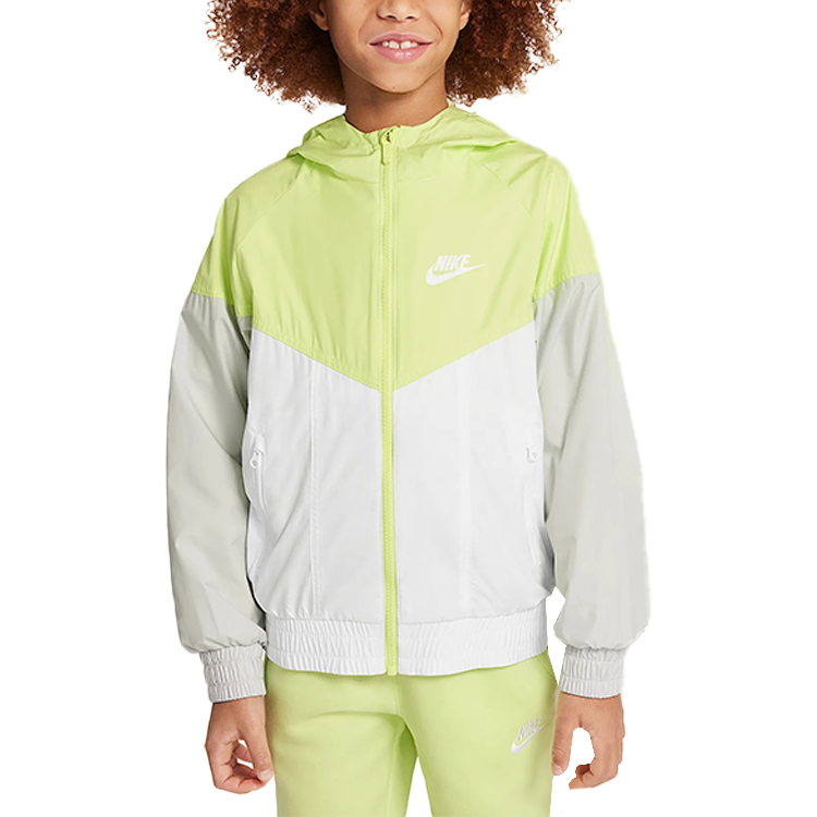 

Nike Куртка Sportswear Windrunner Stain Repel Lemon Yellow/White/Photon Gray