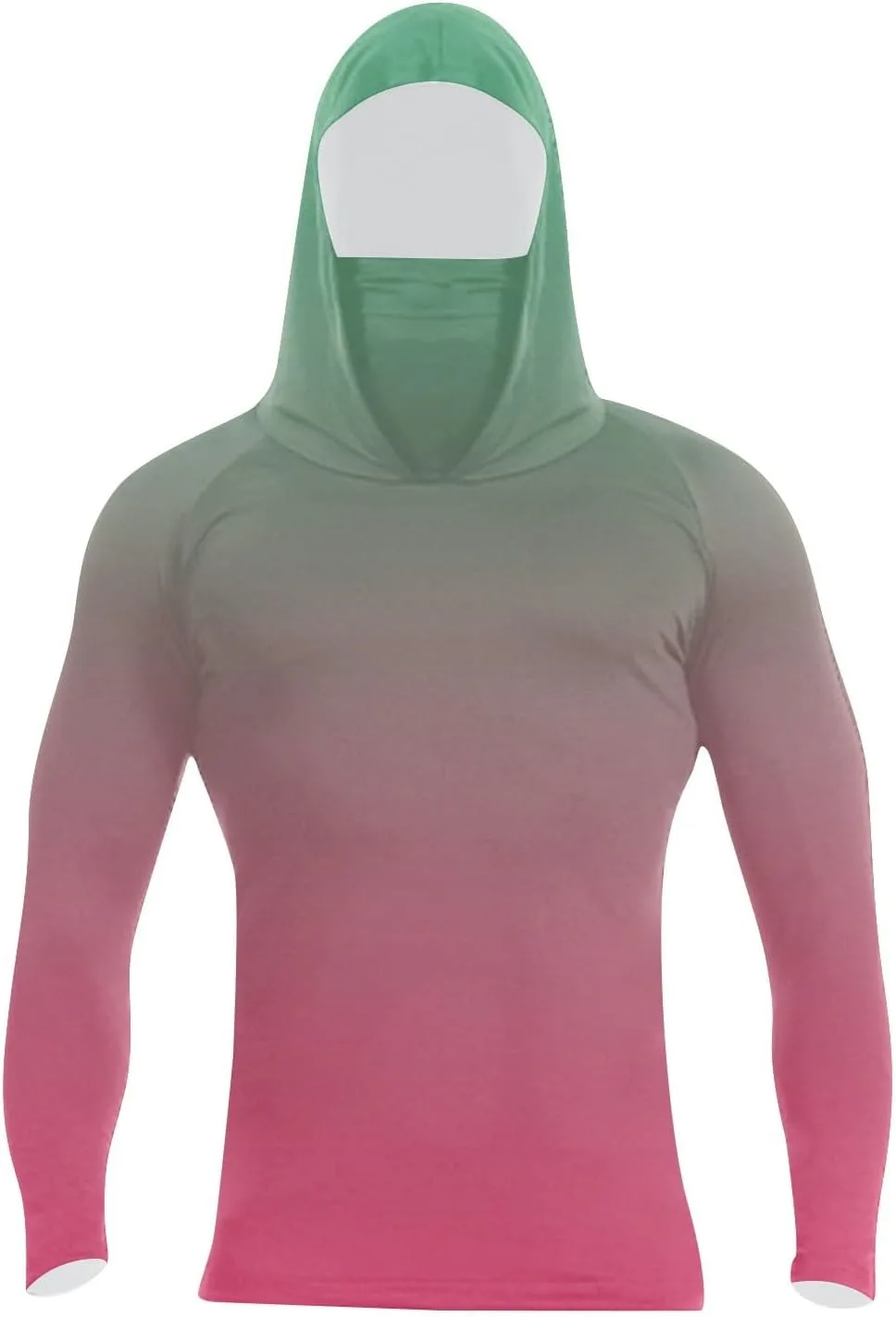 

Мужская толстовка Ymosrh с длинным рукавом, градиентная, быстросохнущая, с защитой от солнца, S-2XL