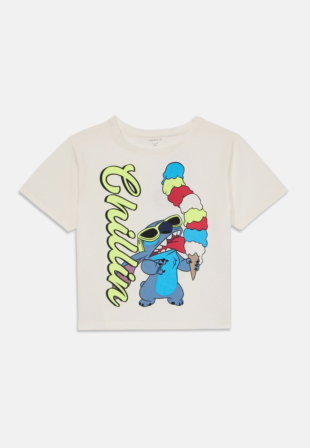 

Футболка с принтом NMMMALIX STITCH Name it, песочный