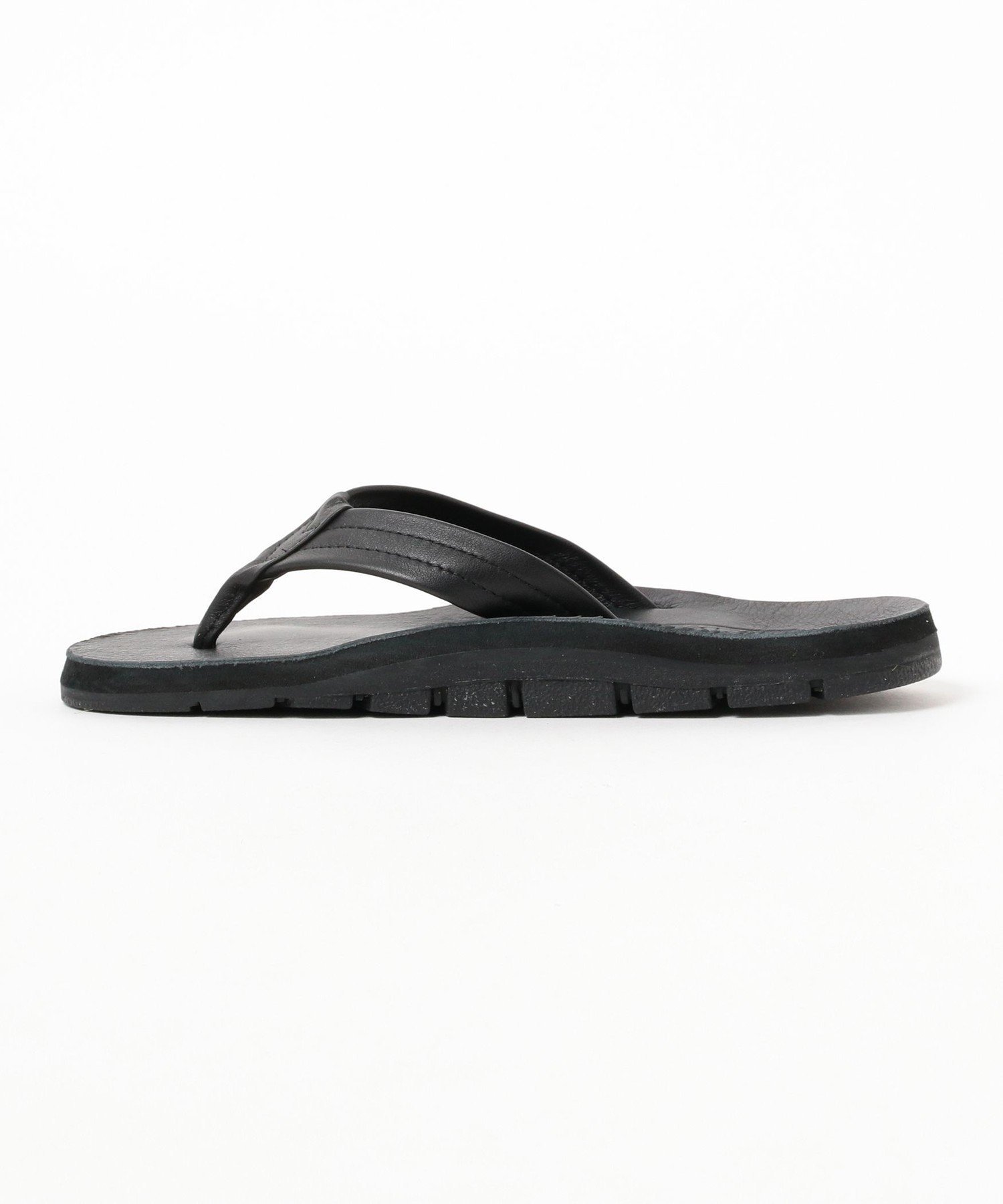 Тапочки Island Slipper / Сандалии с объемной подошвой, изготовленные на заказ BEAMS, BLACK — фото 2