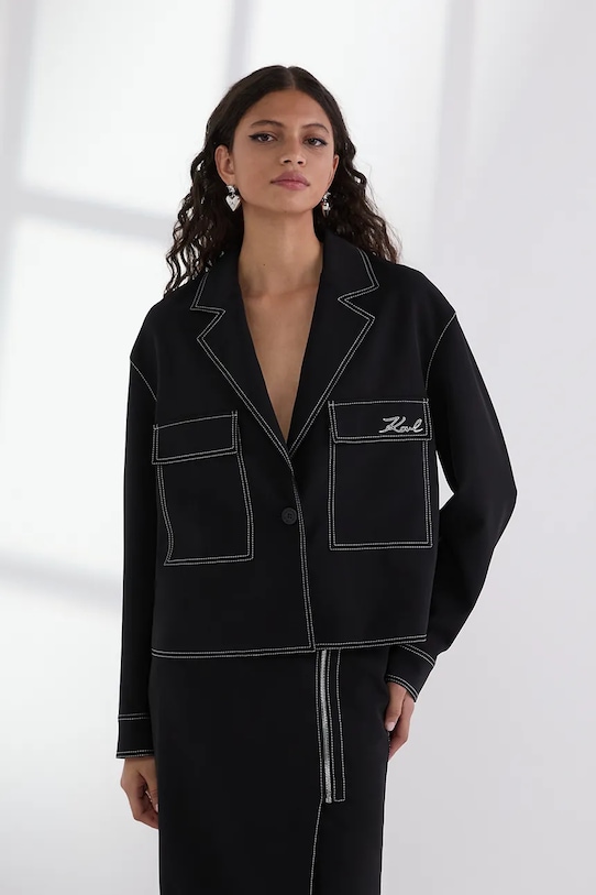 

Джинсовая куртка Karl Lagerfeld, черный