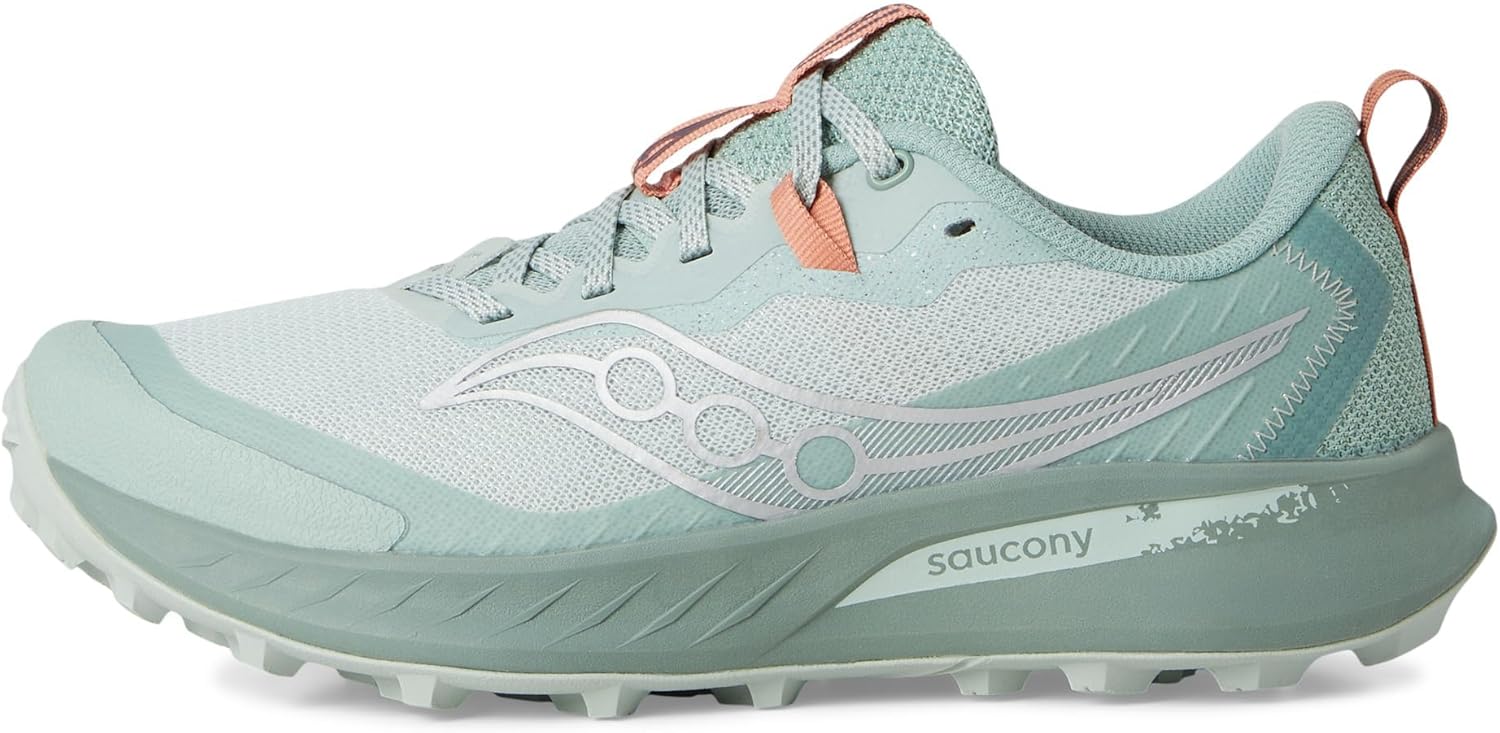 Мужские кроссовки для трейлового бега Saucony Peregrine 15, Mist/Aloe — фото 4