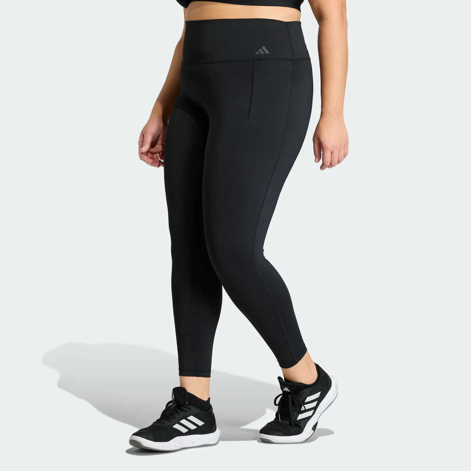 Женские леггинсы adidas Optime Workout 1/1 (большие размеры), Black