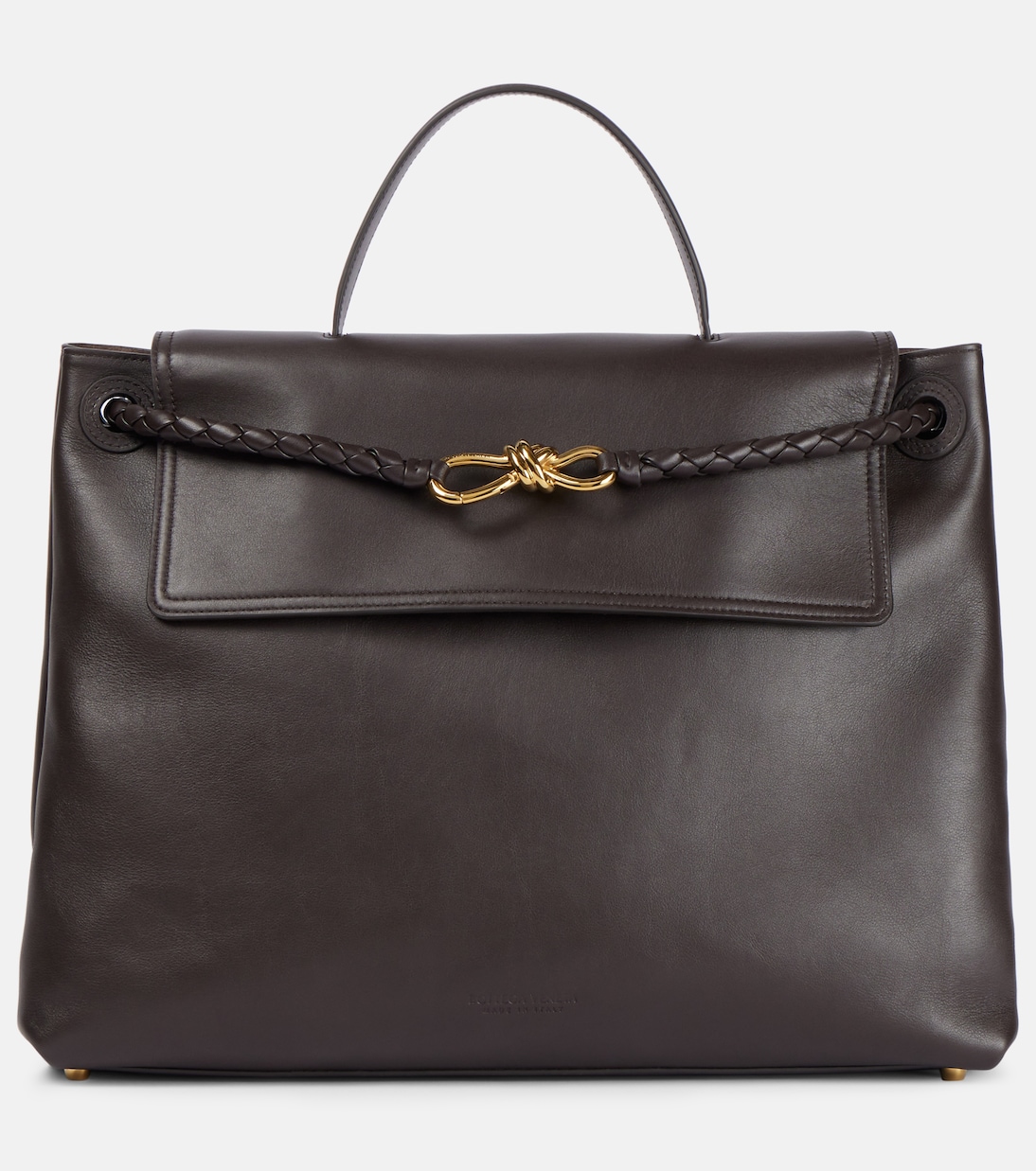 

Ciao Ciao Knot большая кожаная сумка-тоут Bottega Veneta, Fondant