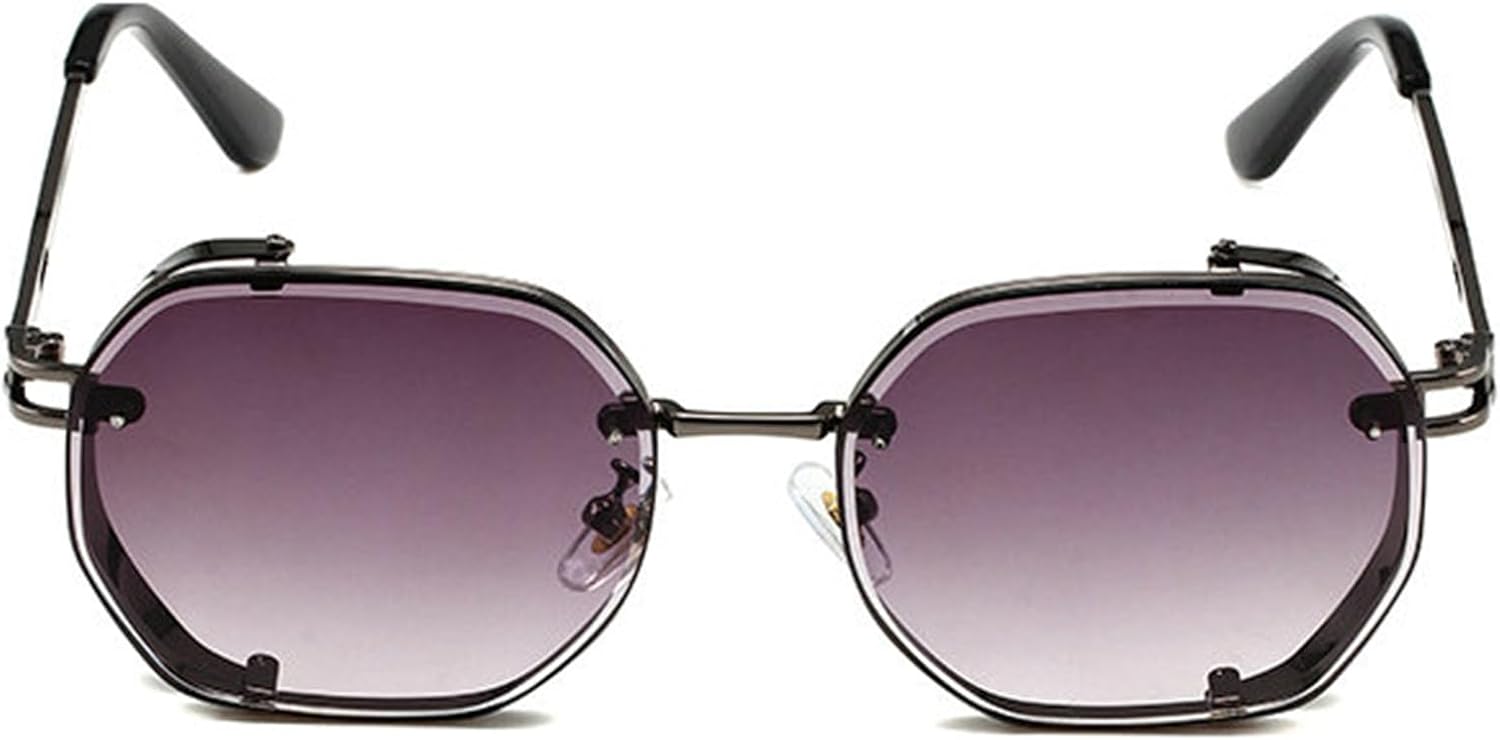 

Солнцезащитные очки Helena в маленькой оправе, винтажные, неправильной квадратной формы, для женщин и мужчин, роскошные, металлические, популярные в стиле панк, черные, C3