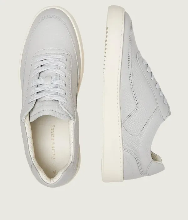 Кроссовки из кожи с зернистой текстурой «Мондо» Filling Pieces, серый — фото 4