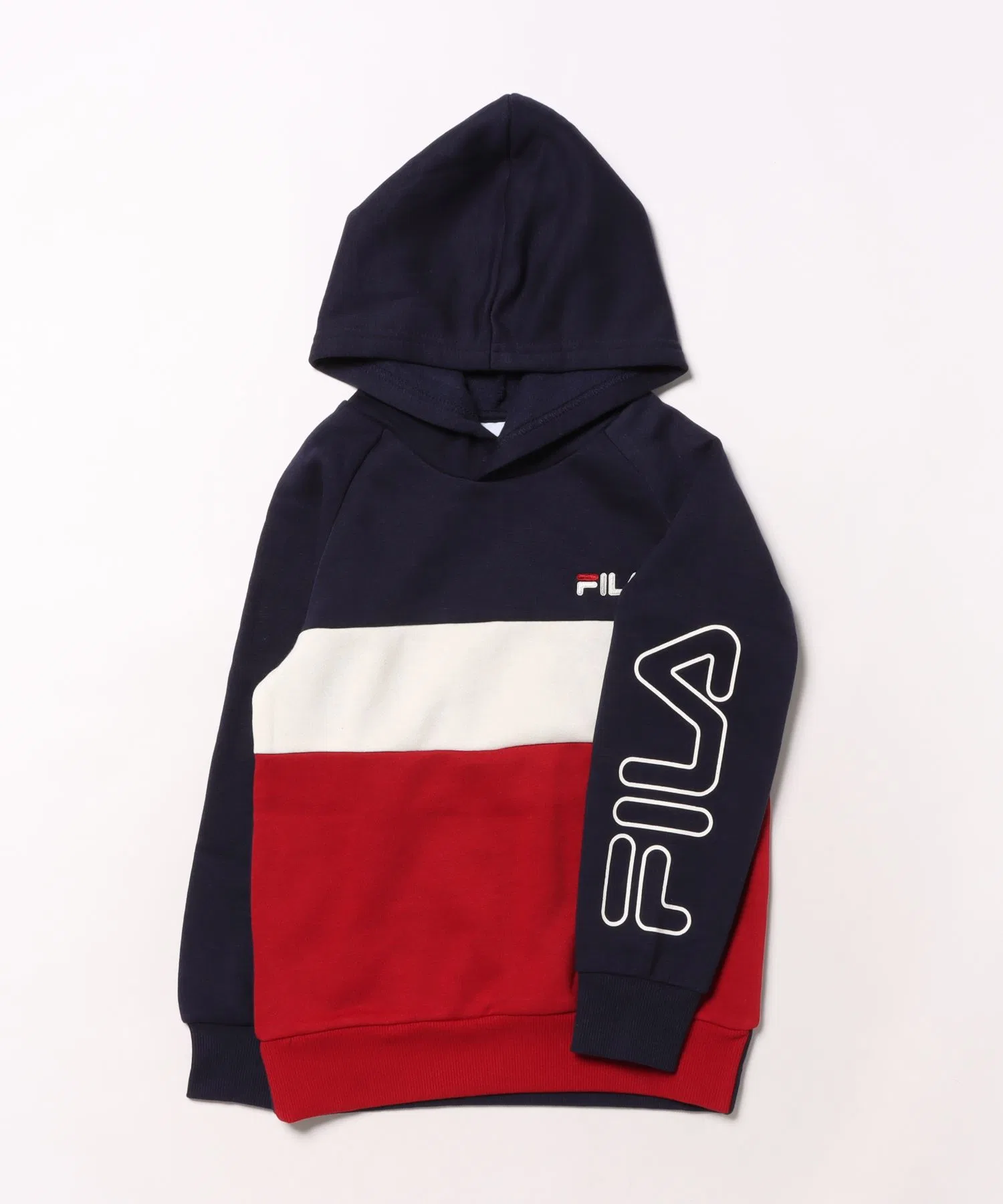 Толстовка с капюшоном FILA/Fila с резиновым принтом на рукаве — фото 3