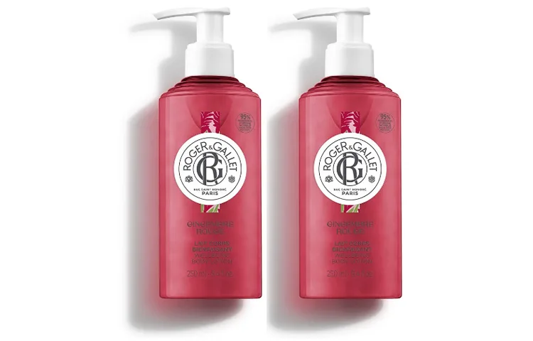 Увлажняющий лосьон для тела Zingiber Zerumbet Benefits Roger & Gallet, Red Ginger 250ml — фото 3