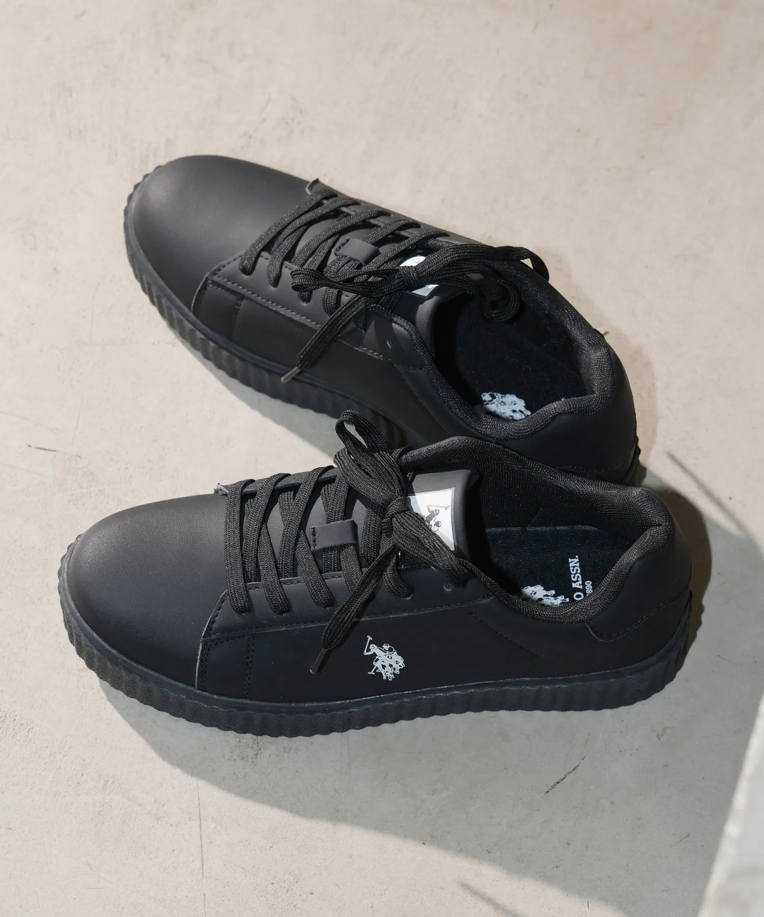 Унисекс кроссовки U.S. POLO ASSN. на толстой подошве белые — фото 4