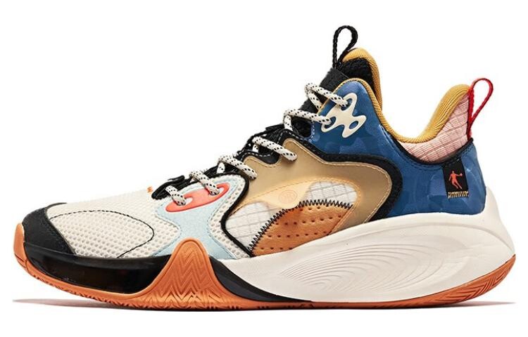 

Баскетбольные кроссовки Basketball Shoes Men Mid-Top Orange/Yellow Qiaodan