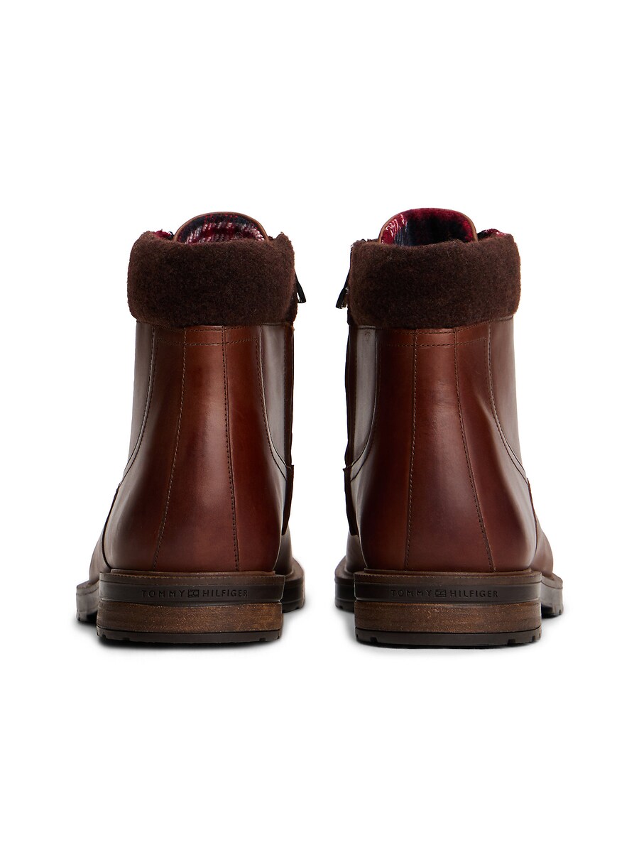 Ботинки на шнуровке TOMMY HILFIGER, Brown/Chocolate — фото 4