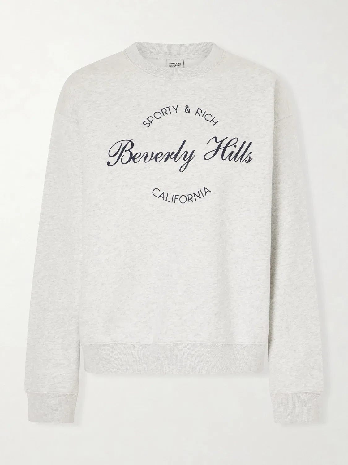 Свитшот из хлопка с принтом Beverly Script Sporty & Rich