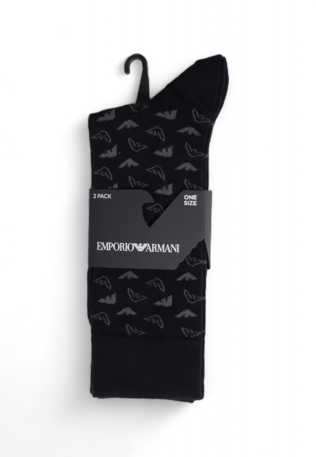 

Носки мужские Emporio armani underwear с фирменным принтом, черный