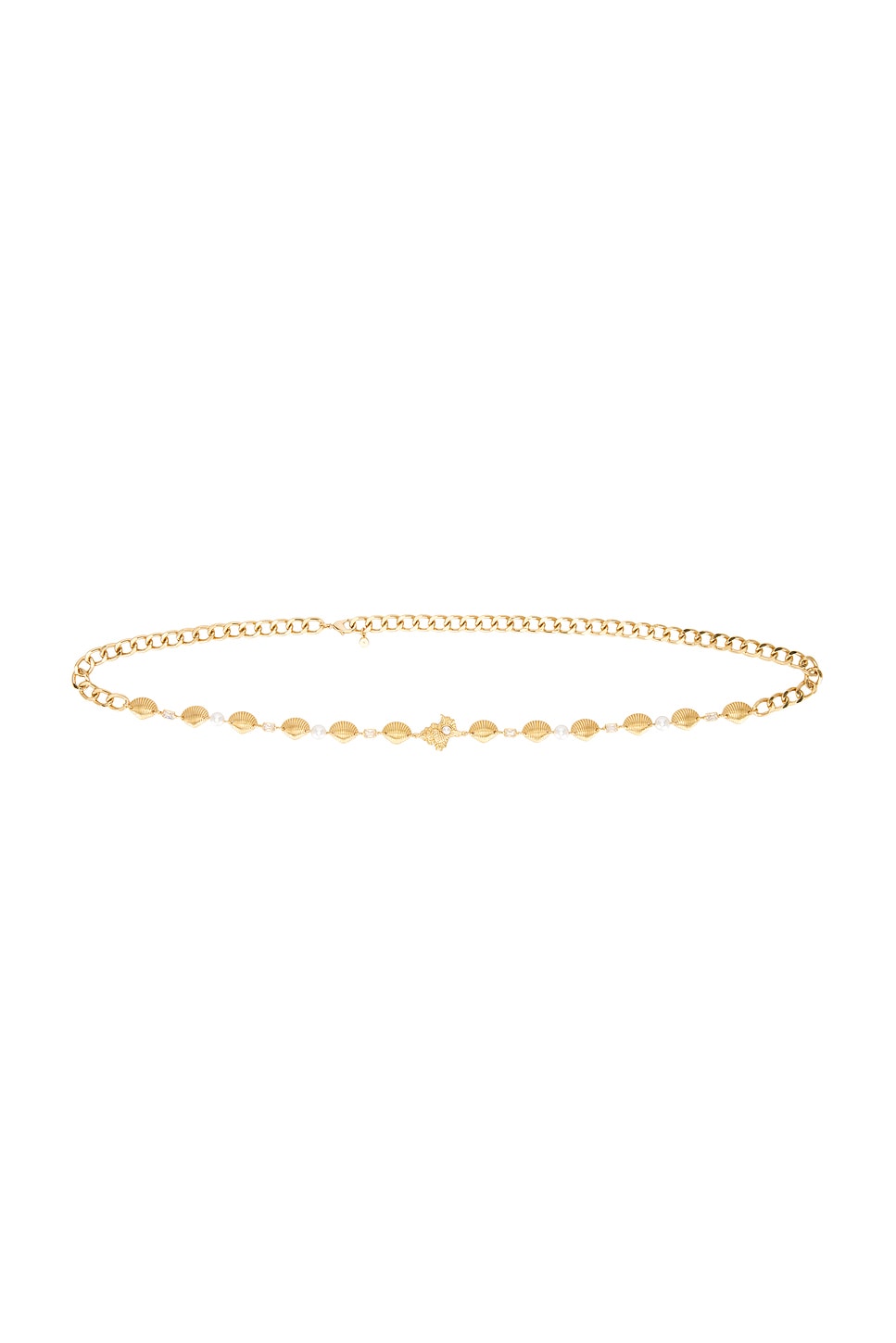 

Ремень с звеньями в виде ракушек Ettika, gold