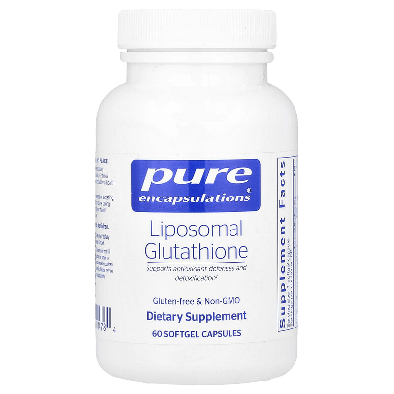 

Pure Encapsulations, Липосомальный глутатион, 375 мг, 60 мягких капсул