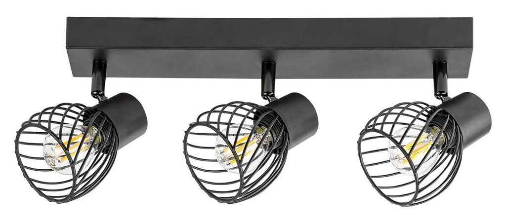 

Прожектор ABERAMA пластик черный E14 3 X макс. 10 Вт Д: 41 см Ш: 13,5 см В: 14,5 см Ø 8,5 см с диммированием Rabalux