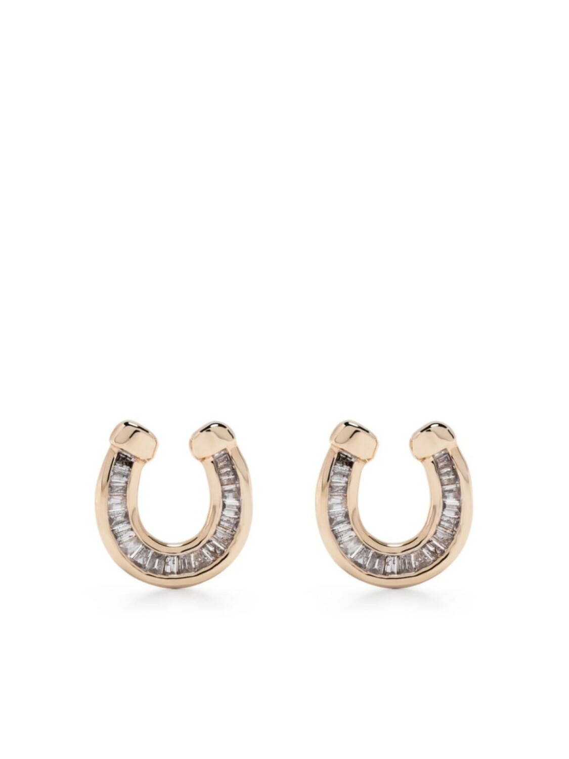 

Серьги Horseshoe из желтого золота с бриллиантами Adina Reyter, золотой