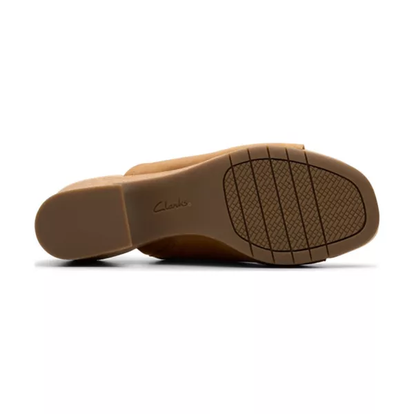 Стильные женские босоножки на танкетке Nerisa Vine Clarks, цвет light tan nubuck — фото 4