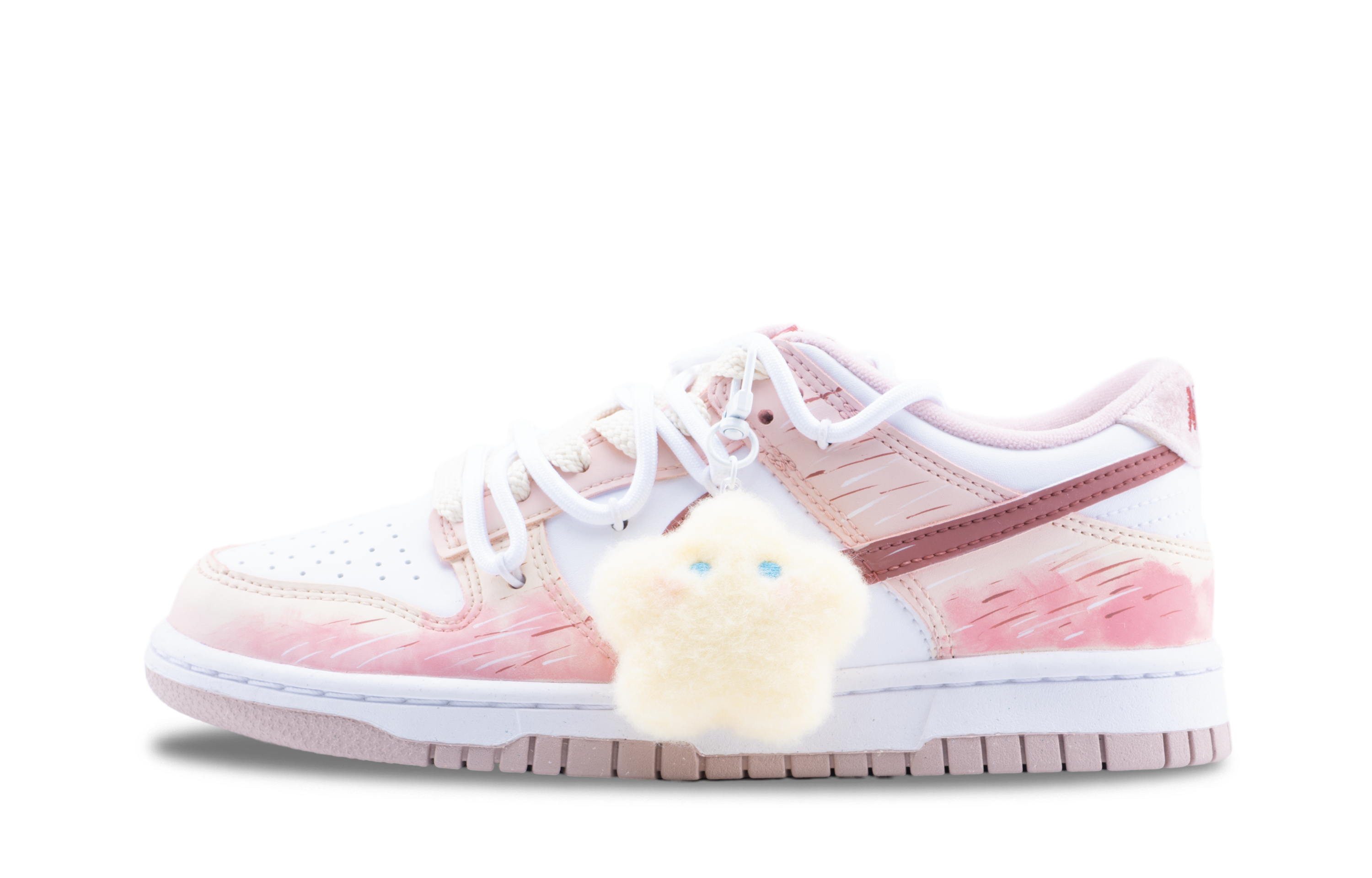 

Детские кроссовки для скейтбординга Dunk Velvet с противоскользящей подошвой и износостойкими протекторами для подростков Nike, розовый