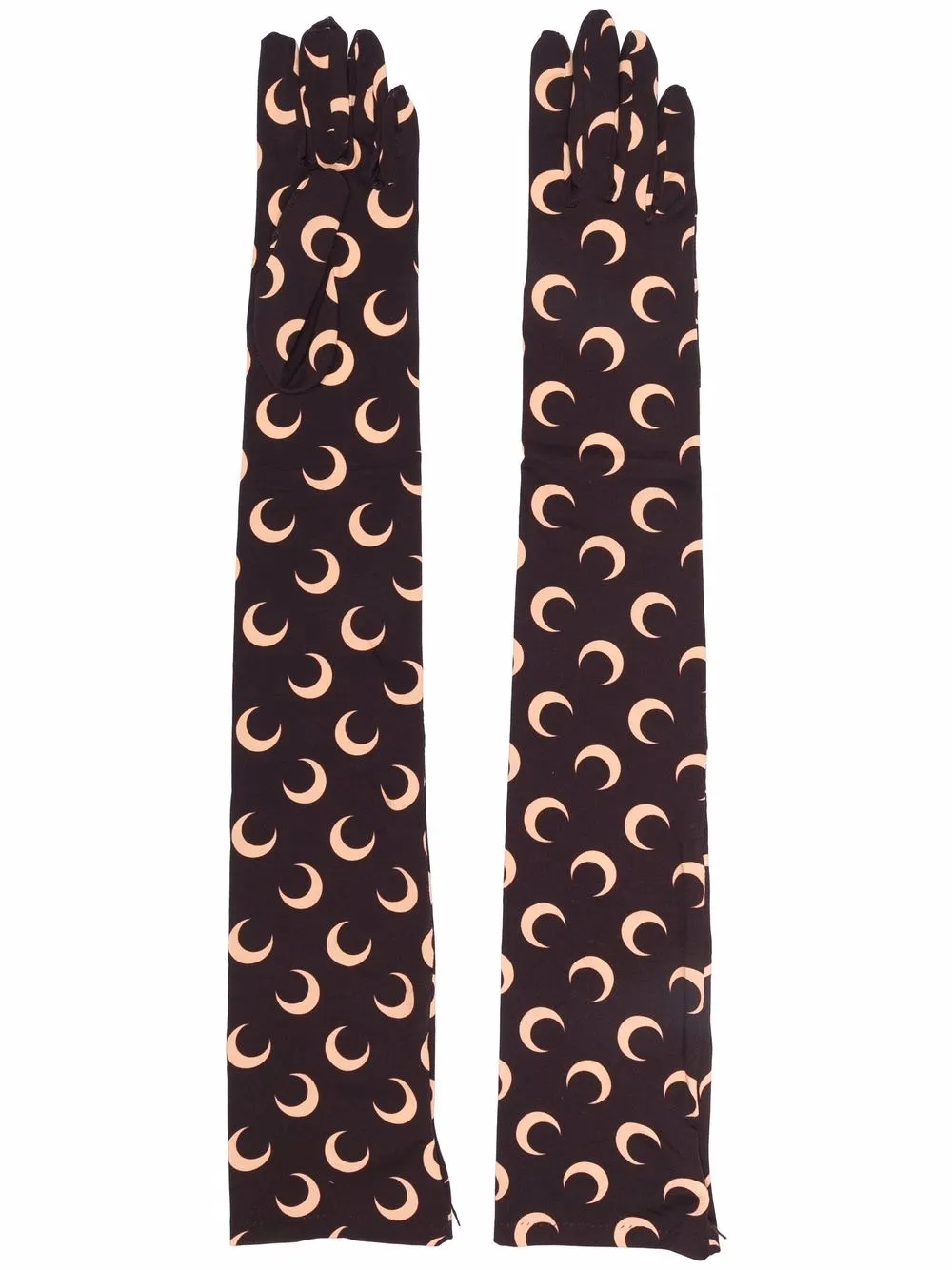 

Перчатки Second Skin с принтом Crescent Moon Marine Serre, коричневый