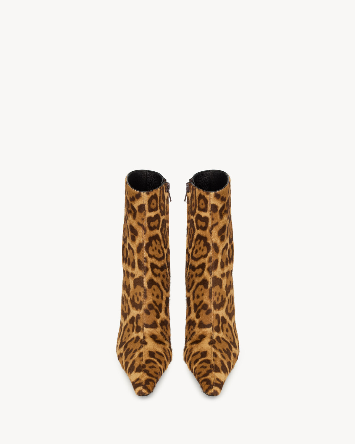 Ботильоны ASHLEY из пони-кожи Saint Laurent, коричневый — фото 2