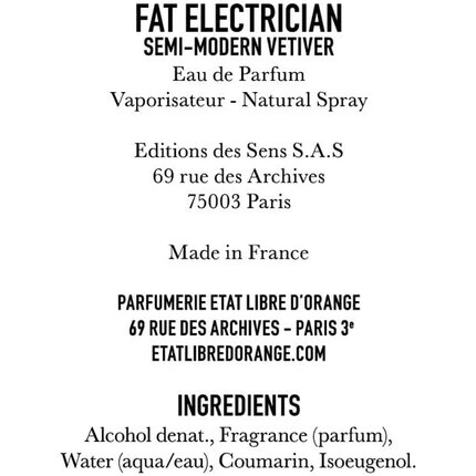 Etat Libre D Orange Etat Libre D'Orange Fet Electrician Edp Vapo 100ml — фото 2