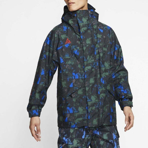 Куртка лабораторная куртка acg gore tex с принтом по всему телу Nike, синий — фото 3