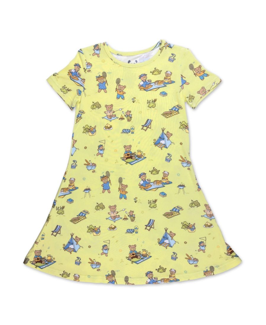 

Детское платье с короткими рукавами в виде плюшевого мишки для пикника Bellabu Bear, Teddy bear picnic