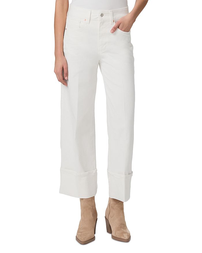 

Джинсы Sasha High Rise Ankle Wide Leg в тон экрю PAIGE, белый